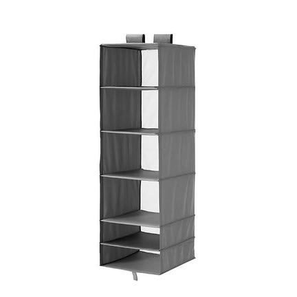 Skubb 6 Compartments Storage - Dark Grey