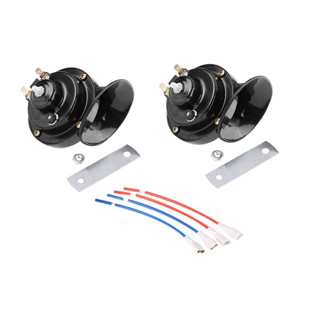 2Pcs 12V Air Horn for Car Boat Motorbike Van Truck Electric