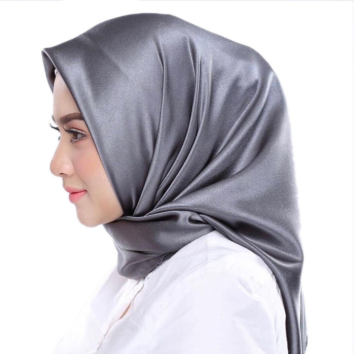 Women Head Wrap Vivid Color Wear Resistant-Dark Gray