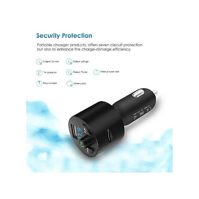 Bluetooth Car BT-C2 MP3 Player FM Transmitter USB Car Charger Fast Charge By HT