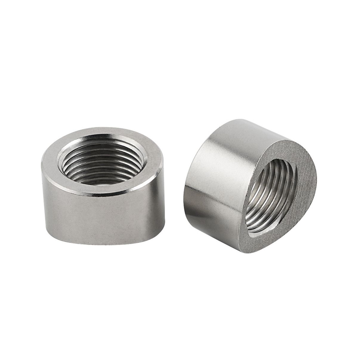 4PCS CNC-Machined Oxygen Sensor Nut Weld Bung Standard x 15 Thread 304 Stainless Steel