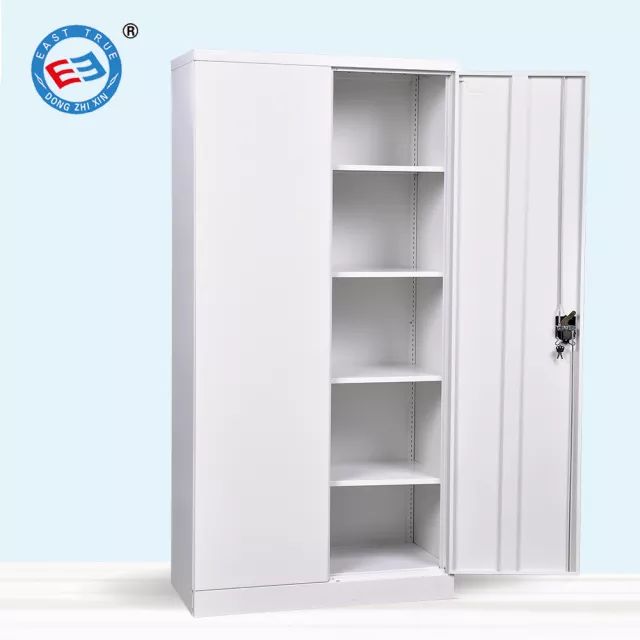 2 Swinging Doors Metal Bookshelf