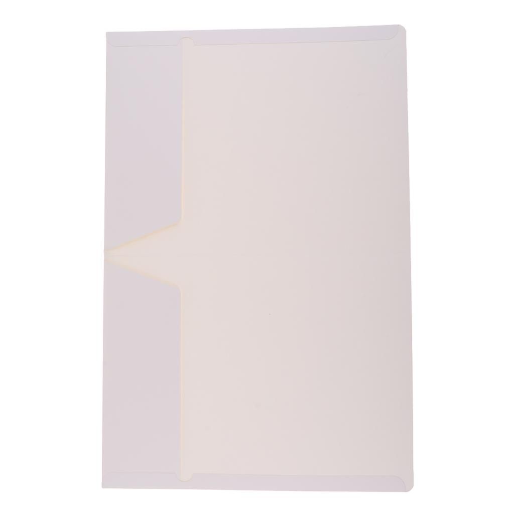 Kraft Folders A4 Documents Organizers Office , , As White
