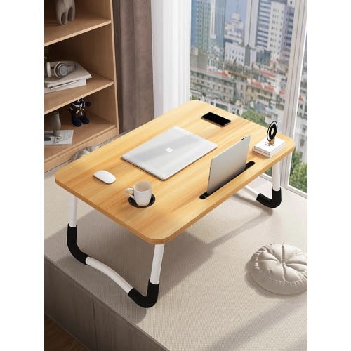 Foldable Laptop Table With Dock Stand Cup Holder