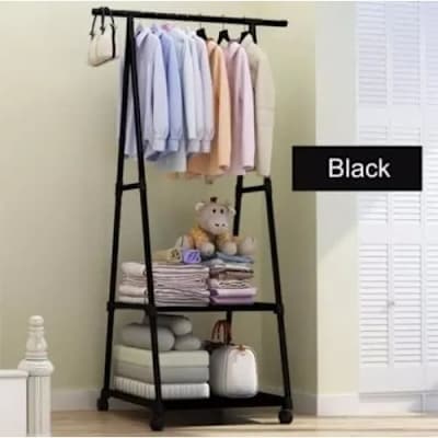 Triangle Cloth Storage Hanger - Black