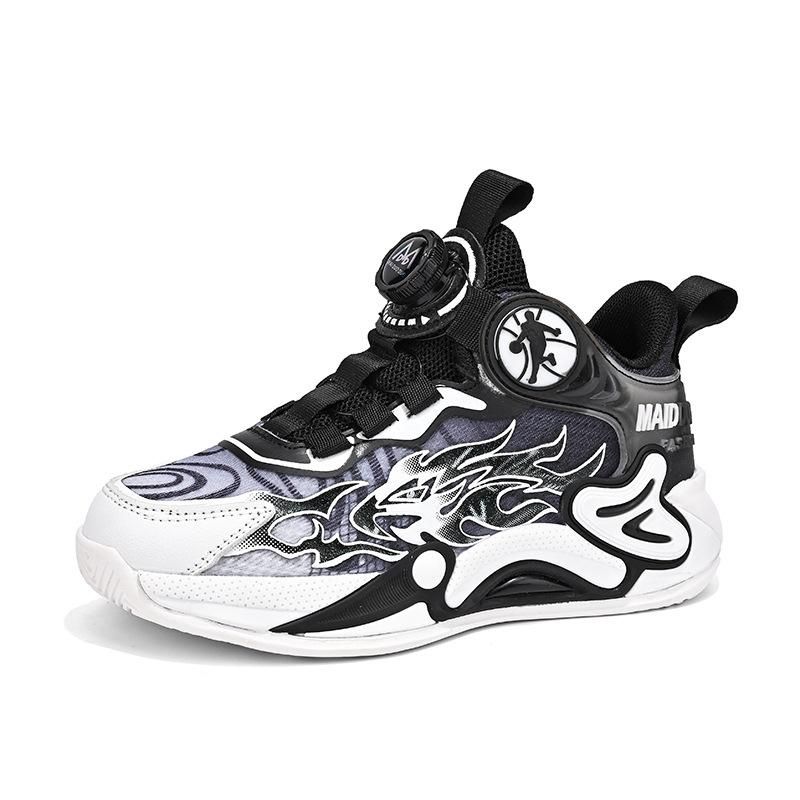 Boys Basketball Shoes Cool Sneakers Black