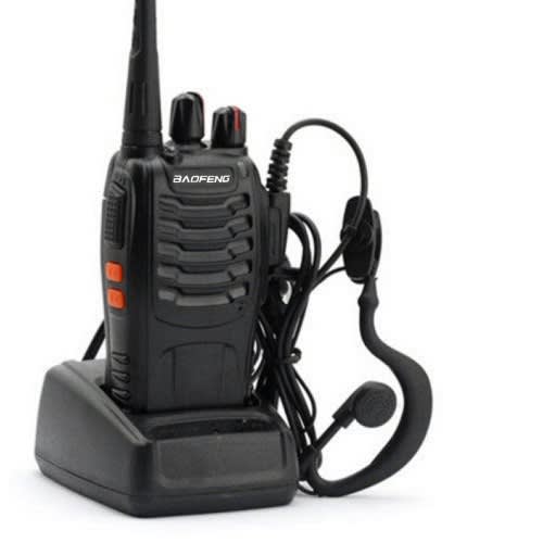 Bf-888s Uhf 400-470 Mhz Handheld Walkie Talkie 2-way Ham Radio With Earpiece