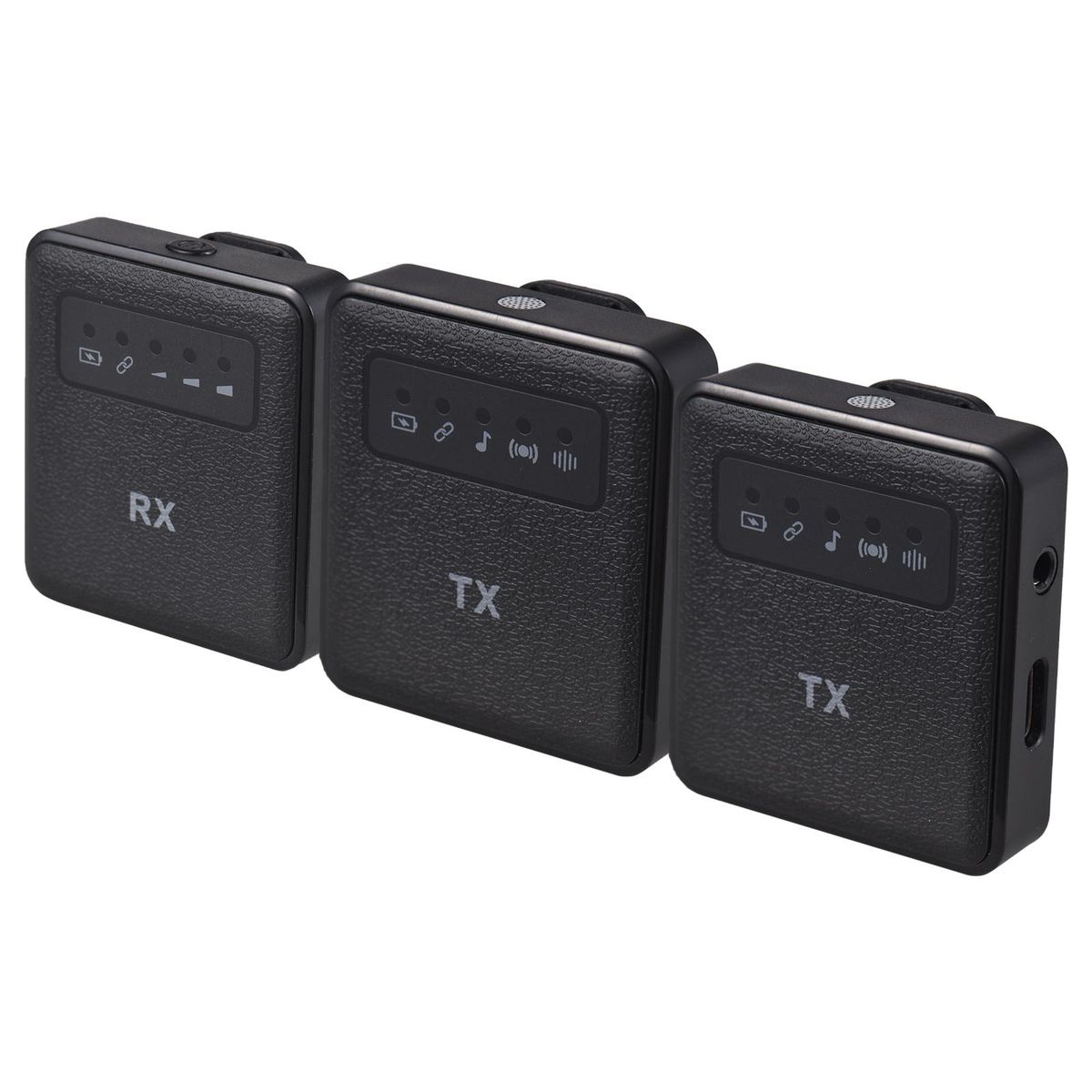 2.4G Wireless Collar Clip Microphone Clip-on Microphone Mic Transmitter and Receiver with Clip Portable Rechargeable Microphone System for Interview Live Show Vlog Shooting Teaching Meeting Speech