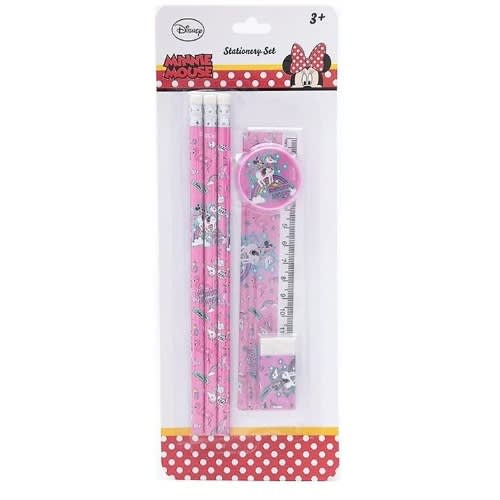 Mini Mouse 6-piece Stationery Set - Pink