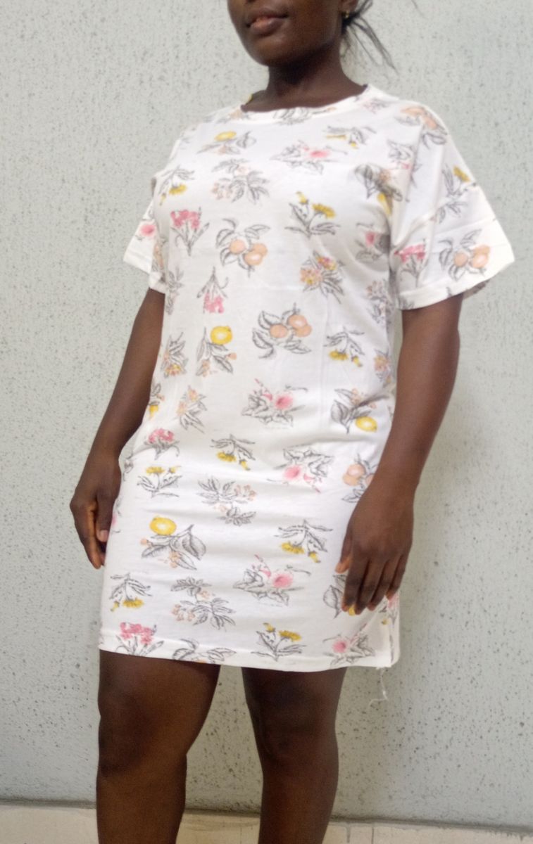 Women Short Sexy Sleepwear Round Neck Night Gown