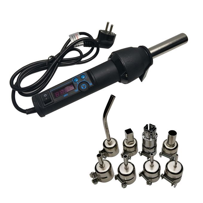 Portable Hot Air With 8 Nozzles Ceramic Heating Core LED