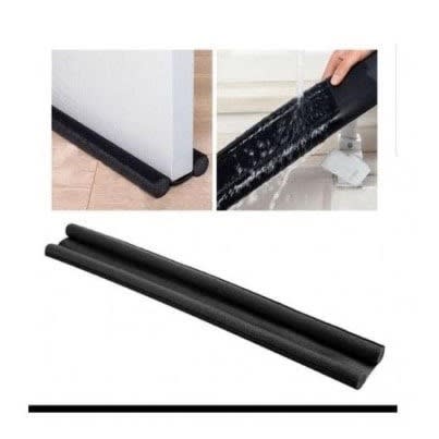 Flexible Door Bottom Sealing Strip -95cm  - Black
