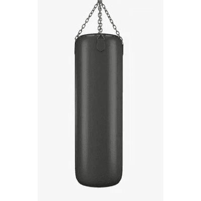 Black-leather Punching Bag