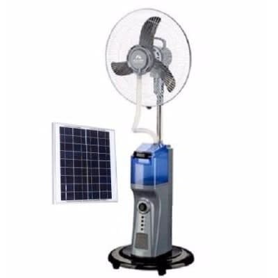 Rechargeable Mist Fan With Solar Panel