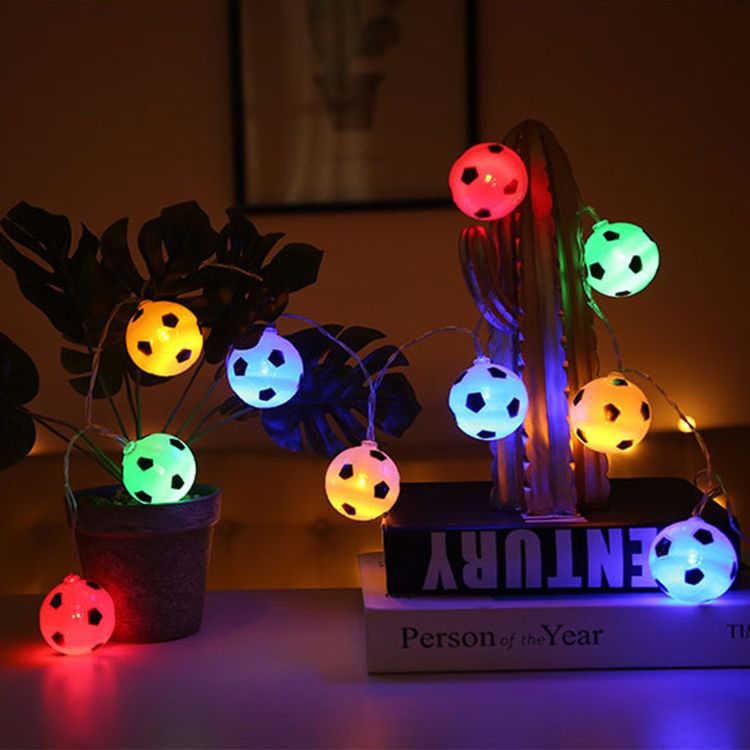 1m 10 LEDs Football Lamp String Creative LED Decor Light