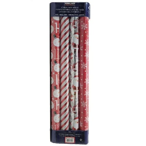 Kirkland Signature Double Sided 4 Roll Christmas Gift Wrap