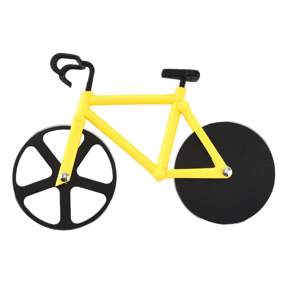 Durable Dough Cutter Ride Into Flavor Stainless Steel Double for Dough Yellow