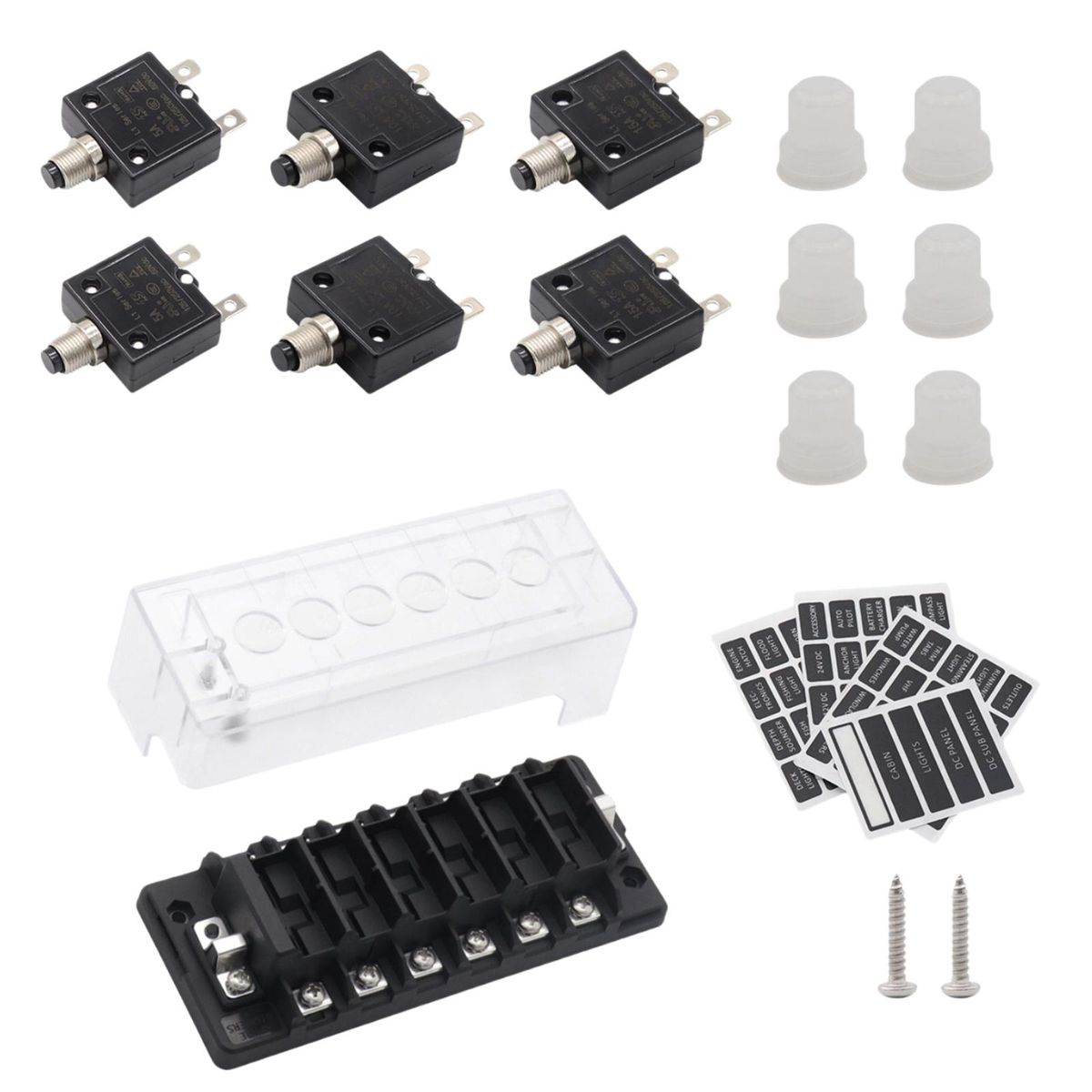 Car Circuit Breakers Box With Protection Cover For Marine