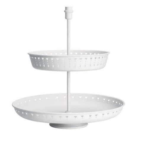 Garnera Serving Stand - Two Tiers - White