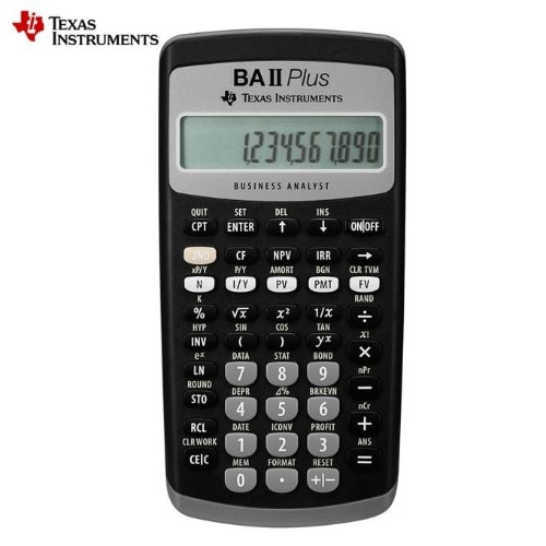 Ti Baii Plus Financial Calculator Cfa Exam