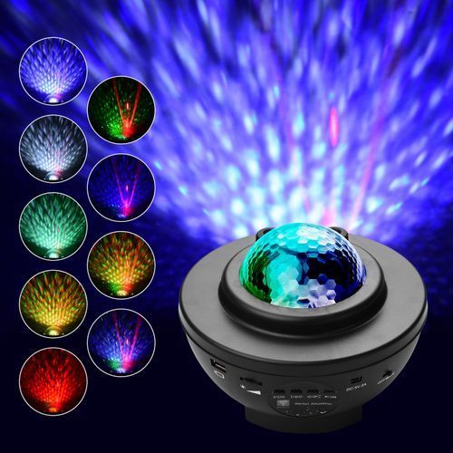 Ammoon IGB-B45RG LED Galaxy Starry Projector Lamp Light BT