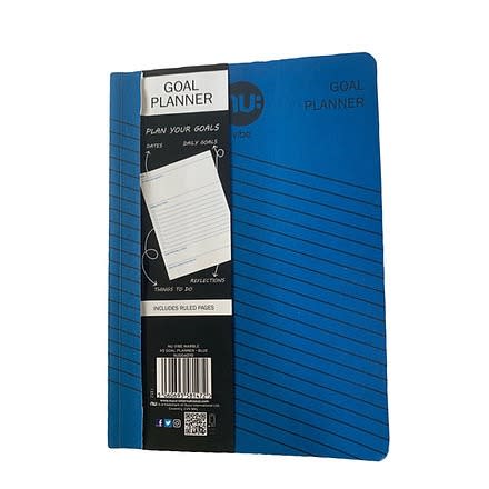 Nu Vibe Stripe A5 Goal Planner - 80 Pages - Blue