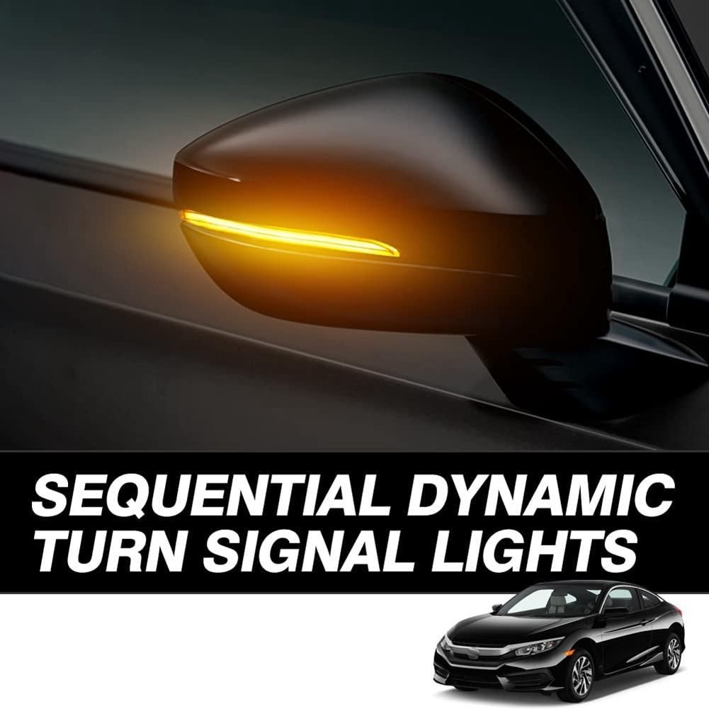 For Honda Civic 11Th Gen 2022 LED Dynamic Side Rearview