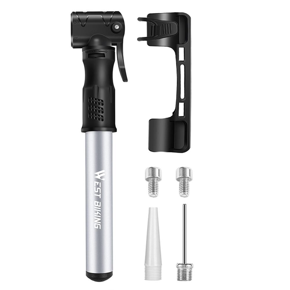 WEST BIKING 80-100Psi Mini Bike Pump Alloy Hand Air Pump