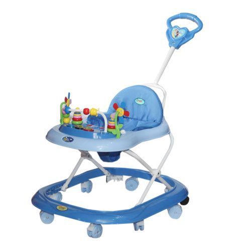 Baby Walker With Pusher - Blue Color