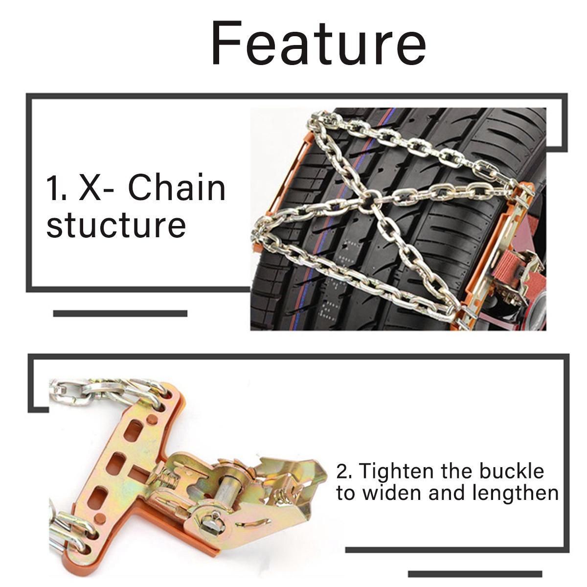 Universal Steel Truck Car Wheels Tyre Tire Snow Ice Chains