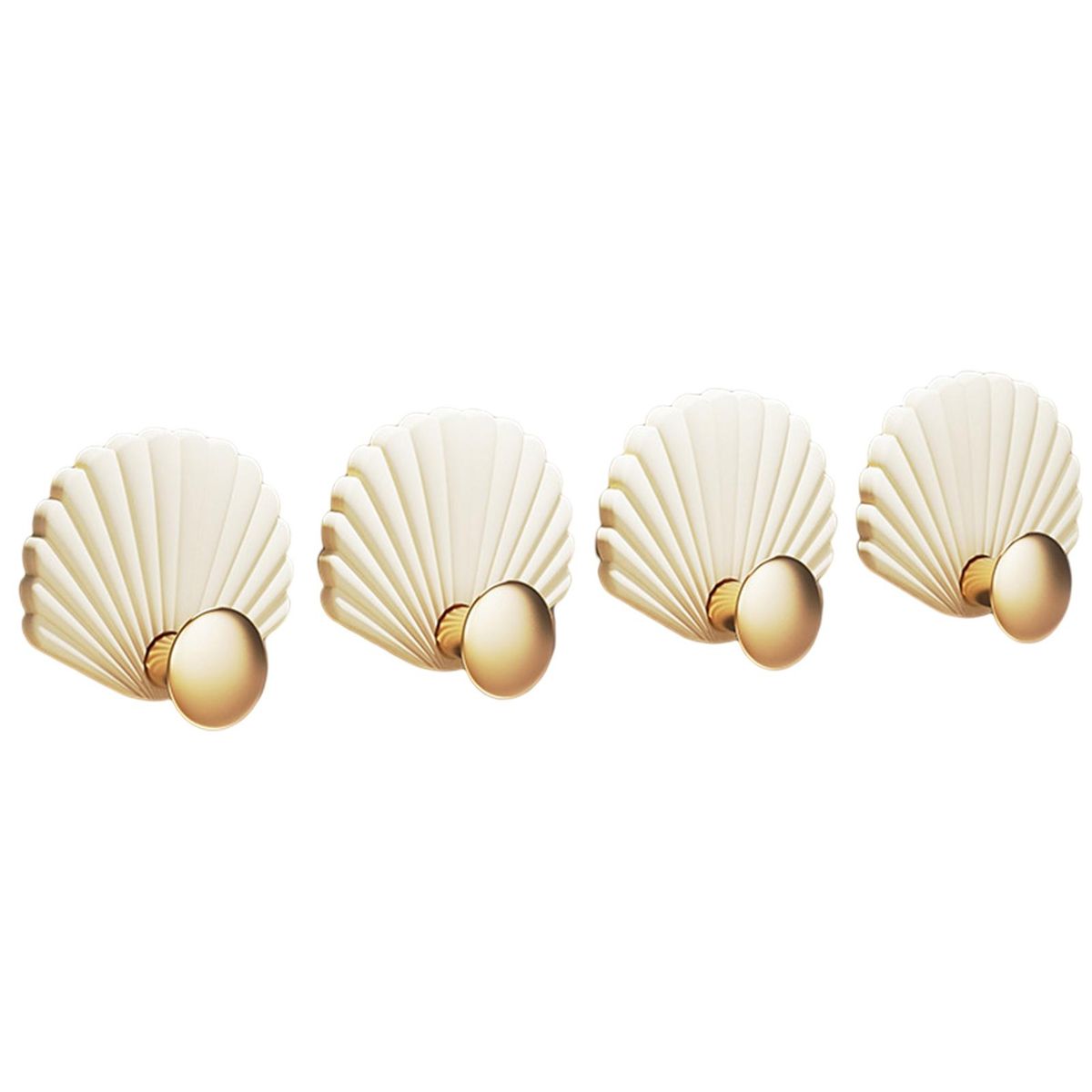 4Pcs Kitchen Hooks Self Adhesive Wall Hooks White