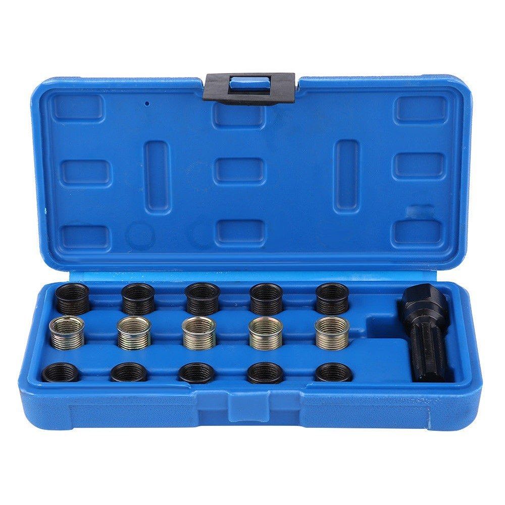 16Pcs Spark Plug Thread Repair Tool Kit M16 M14 Threaded