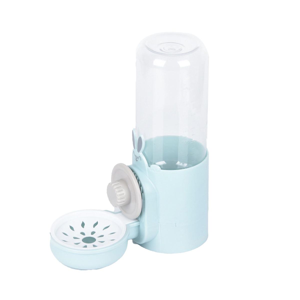 Rabbit Water Feeder Rabbit Guinea Pig Siphon Water Feeding Kettle Cyan