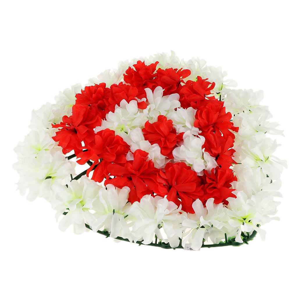 Artificial Heart Wreath Chrysanthemum Funeral Headstone