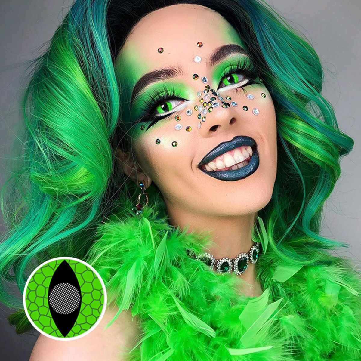 Colored Contact Lenses Party Crazy Color Enlarge Beautify Natural Looking Eye Makeup Colorful Contacts Girls Makeup Accessory 1 Year Use