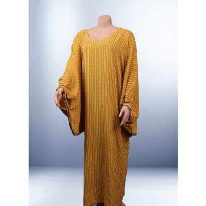 Stoned Abaya - Golden Yellow