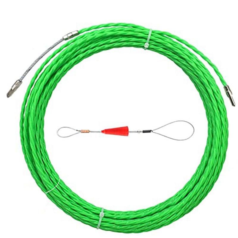 10M 33Ft Fish Tape Cable Puller Kit 4.5Mm PET Electrical