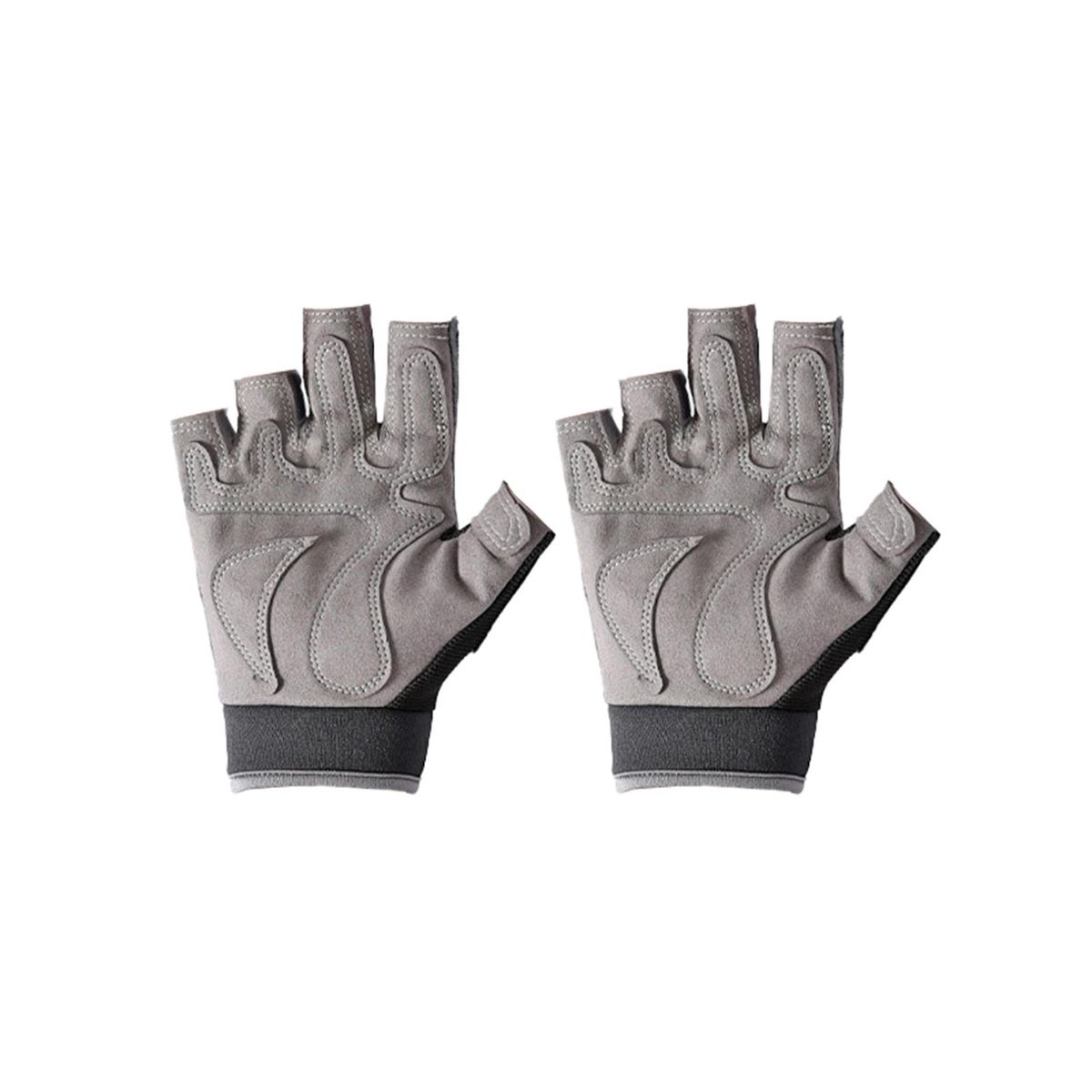1 Pair Ridding Palm And Wrist Protection Sport Grey