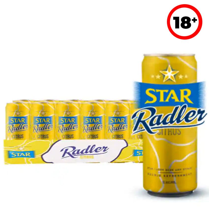RADLER L/BEER&CITRUS JUICE CAN 33CL X 24