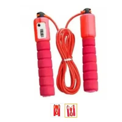 Skipping Rope With Automatic Counter Meter - Red