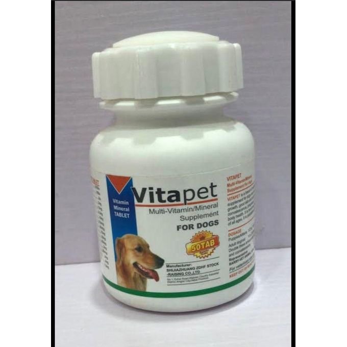 Vitapet Multivitamin / Mineral supplements For Dogs 50Tabs