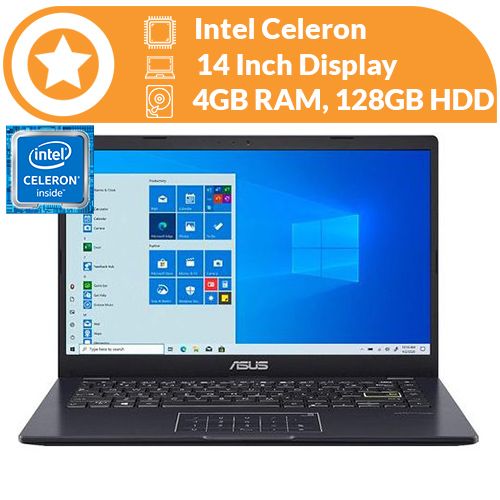 E410MA Intel Celeron 14" 4GB RAM/128GB Win 10 + Free 16GB Flash Drive