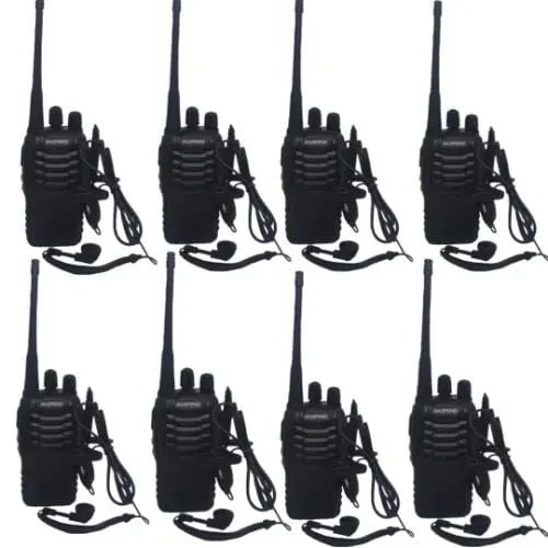 Walkie Talkie Radio With Earpiece - Bf888s - 10 Pieces
