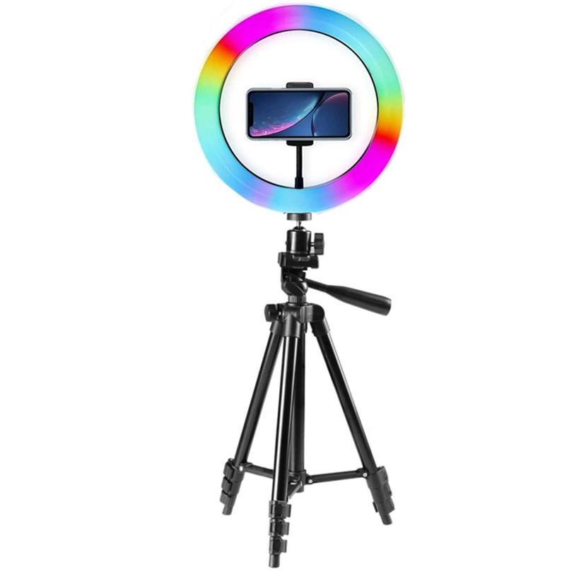 15 Inch RGB Ring Light Photography Selfie Ring Fill Light with Stand for Smartphone Youtube Makeup Video