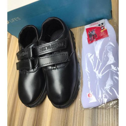 Children Sports Canvas Back To School Shoe Unisex - Black