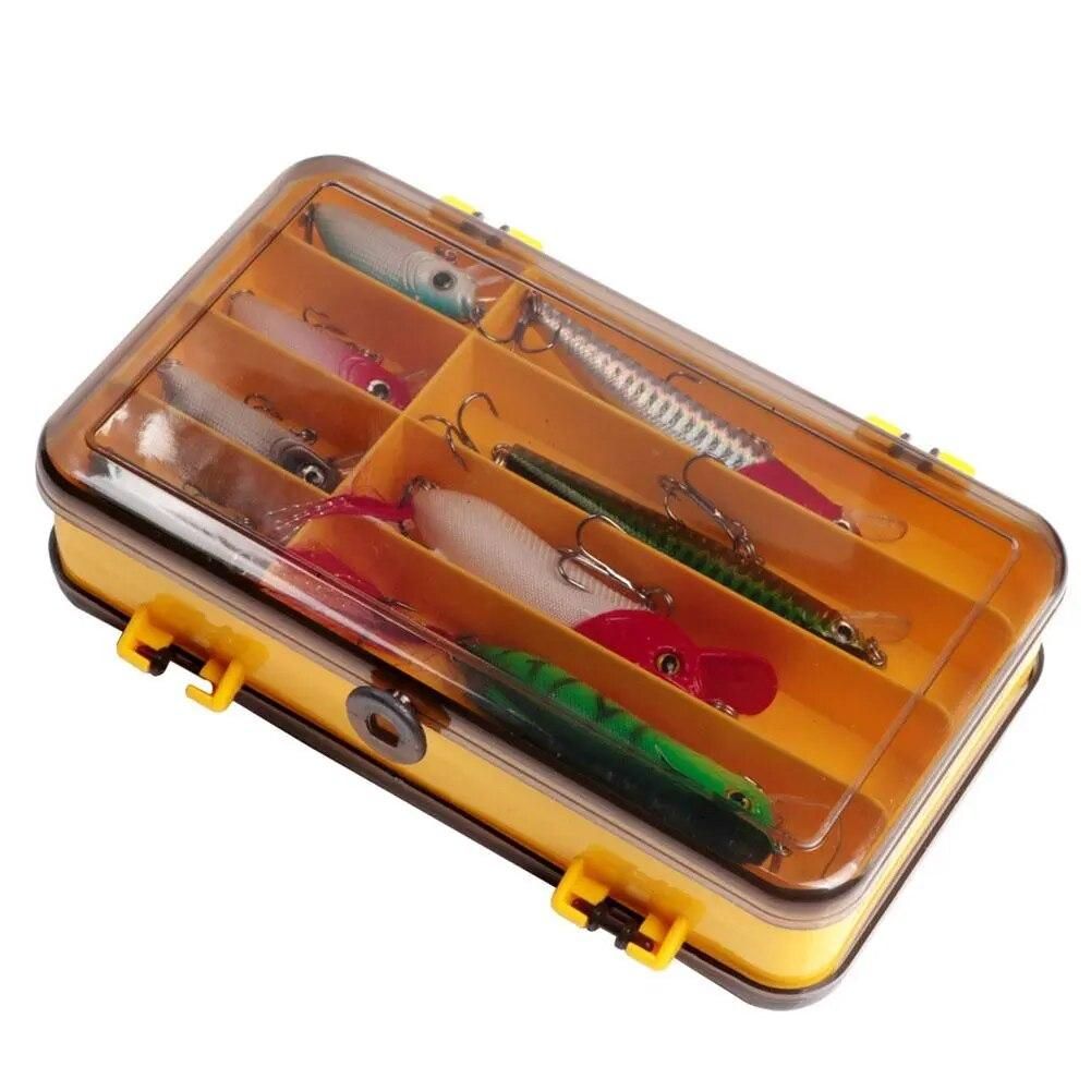 Double-sided Fishing Bait Storage Box Portable Outdoor Fishing Tool Case Two-sided Waterproof Containers Fly Fishing Box