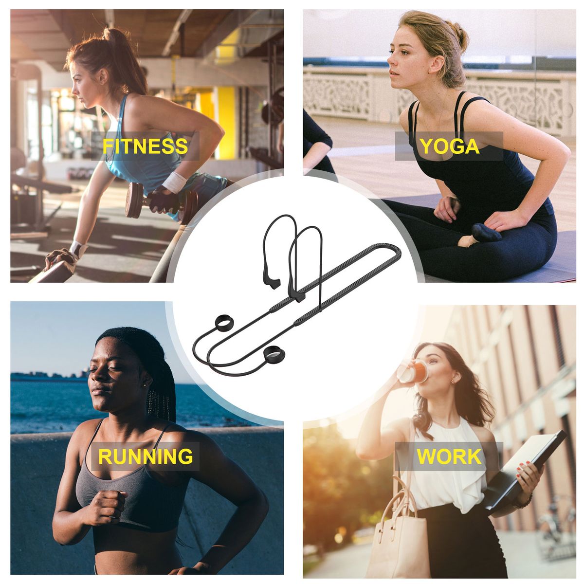 Wireless Headphones Sunglasses Anti-loss Lanyard Easy To Use