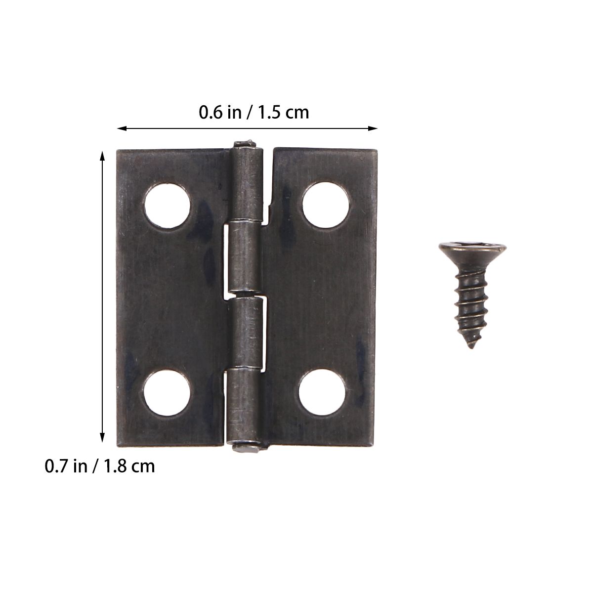 50pcs Metal Hinge With Screws Small Self Closing Hinges Automatic Hinges Spring Hinge Cabinet Door Hinge For Wooden Box Hardware