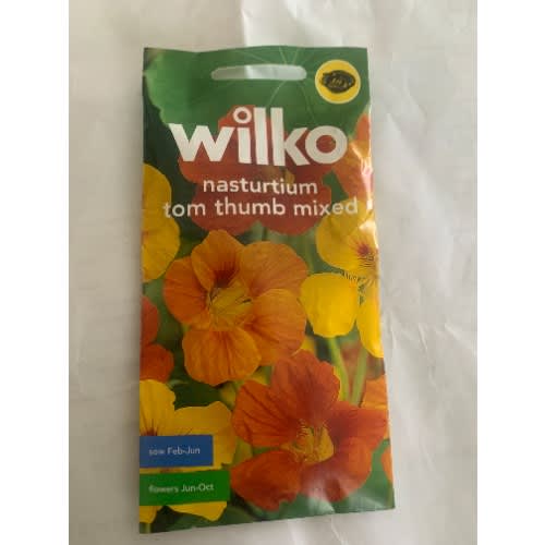 Nasturtium Tom Thumb Mix Flower Seeds-35 Seeds