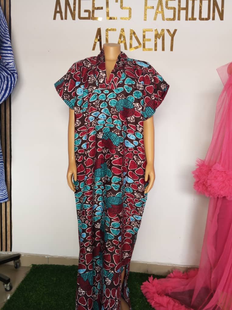 Classy Ankara Bubu maxi dress